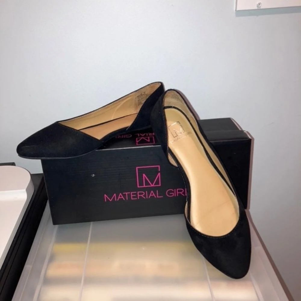 Material Girl black flats